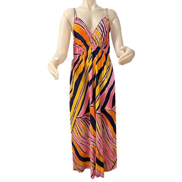 Anthropologie Maeve FINLEY Jumpsuit SZ 6 Animal Print Wide Leg Crop Pockets - Picture 2 of 12